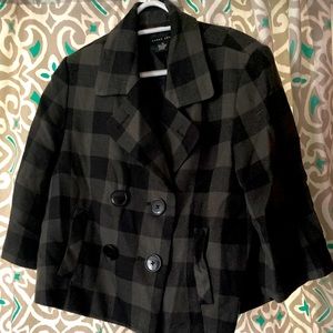 Larry Levine Plaid Blazer